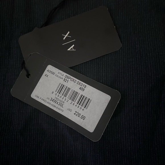 Armani Exchange Men's Slim-Fit Navy Birdseye
Suit Pants - Picture 4 of 10